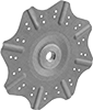 Disc-Cleaning Backup Pads for Arbor-Mount Sanding Discs