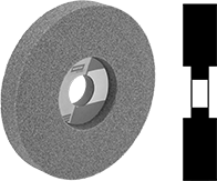 Image of Product. Front orientation. Contains MultipleImages. Grinding Wheels. Shaped Norton Toolroom Grinding Wheels for Metals, Type 7 Grinding Wheel.