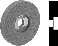 Image of Product. Front orientation. Contains MultipleImages. Grinding Wheels. Shaped Norton Toolroom Grinding Wheels for Metals, Type 5 Grinding Wheel.