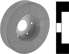 Image of Product. Front orientation. Contains MultipleImages. Grinding Wheels. Heavy-Removal Norton Toolroom Grinding Wheels for Metals, Plated-Disc Grinding Wheel.