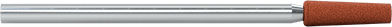 Image of Product. Front orientation. Miniature Grinding Bit for Metals, 1/8" Head Diameter, 13/32" Head Length, 120 Grit.