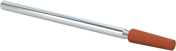 Image of Product. Front orientation. Miniature Grinding Bit for Metals, 1/8" Head Diameter, 13/32" Head Length, 120 Grit.
