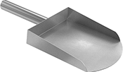 Image of Product. Front orientation. Scoops. Metal Scoops, Style G.