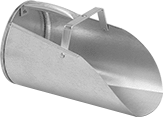 Image of Product. Front orientation. Scoops. Metal Scoops, Style D.