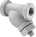 Image of Product. Front orientation. Strainers. Medium-Pressure Iron and Steel Y-Strainers.