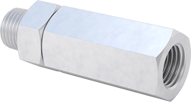 Image of Product. Front orientation. Compressed Air Filter for Particle Removal, 1/4 NPT Female Inlet x 1/4 NPT Male Outlet.