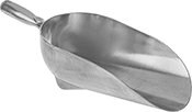 Image of Product. Front orientation. Scoops. Metal Scoops, Style B.