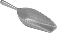 Image of Product. Front orientation. Scoops. Metal Scoops, Style H.