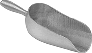 Image of Product. Front orientation. Scoops. Metal Scoops, Style A.