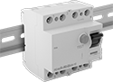 Image of ProductInUse. Front orientation. Circuit Breakers. DIN-Rail Mount Ground Fault Circuit Protectors, 4 Poles—Toggle-Switch Style.