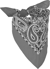 Image of Product. Front orientation. Bandanas. Bandanas, Cotton Fabric.