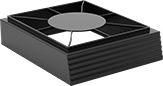Image of Product. Front orientation. Locker Bases. Stackable Lockers.
