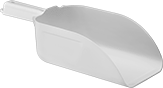 Image of Product. Front orientation. Scoops. Plastic Scoops, Style D.