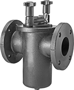 Image of Product. Front orientation. Strainers. Iron Basket Strainers, With Flanged Pipe Connections.