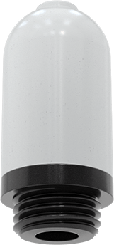 Image of Product. Top orientation. Easy-Clean Muffler, 1/4 NPT Male, Polyethylene, 60 scfm Flow Rate.