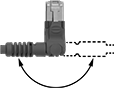 Image of Attribute. Front orientation. Contains Annotated. Ethernet Cords. Ethernet Cords with Adjustable-Angle Connectors.