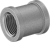 Image of Product. Front orientation. Pipe and Fittings. Low-Pressure Brass and Bronze Threaded Pipe Fittings, Straight Connectors, Threaded Fitting Connection, Female.