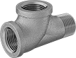 Image of Product. Female x Female x Male. Front orientation. Pipe and Fittings. Low-Pressure Brass and Bronze Threaded Pipe Fittings, Right Angle Tee Adapters, Male, Female, Threaded Fitting Connection.