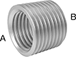 Image of Product. Front orientation. Contains Annotated. Pipe and Fittings. Low-Pressure Brass and Bronze Threaded Pipe Fittings, Bushing Straight Reducing Adapters, Male, Threaded Fitting Connection, Female.