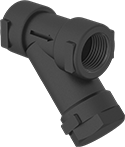 Image of Product. Front orientation. Strainers. Compact Plastic Y-Strainers.