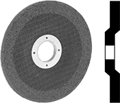 Image of Product. Front orientation. Contains MultipleImages. Grinding Wheels. High-Performance Grinding Wheels for Angle Grinders—Use on Metals.