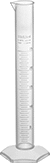 Image of Product. Front orientation. Graduated Cylinders. Plastic Graduated Cylinders, PMP.