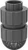 Suction Strainers with Backflow-Prevention Valve