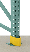 Image of ProductInUse. Front orientation. Rack Guards. Floor-Mount Steel Rack Guards, Style 4.