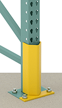 Image of ProductInUse. Front orientation. Rack Guards. Floor-Mount Steel Rack Guards, Style 3.