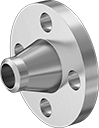 Image of Product. Butt Weld. Front orientation. Pipe and Fittings. High-Pressure Stainless Steel Unthreaded Pipe Flanges, Forged Flanges, Butt Weld, Raised Surface.