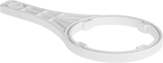 Image of Product. Front orientation. Filter Housing Wrenches. Plastic Filter Housings with Cartridge for Reducing Oil, Gasoline, and Diesel Fuel in Water.