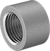 Image of Product. Female x Butt Weld. Front orientation. Pipe and Fittings. Medium-Pressure Stainless Steel Threaded Pipe Fittings, Straight Adapters, Female, Butt-Weld Fitting Connection, Threaded Fitting Connection.