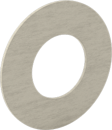 Image of Product. Front orientation. Water-Resistant Aramid-Reinforced SBR Gasket, for 1 Pipe Size, ANSI Class 150.
