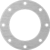 Water-Resistant Aramid-Reinforced SBR Pipe Gaskets with Bolt Holes