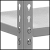 Image of Product. Front orientation. ZoomedIn view. Contains Border. Shelving. Quick-Assembly Shelving with Particleboard Shelves.