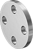 Low-Pressure Stainless Steel Unthreaded Pipe Flanges