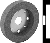 Image of Product. Front orientation. Contains MultipleImages. Grinding Wheels. Norton Toolroom Grinding Wheels for Soft Metals, Cylindrical Grinding Wheel.