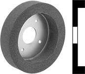 Image of Product. Front orientation. Contains MultipleImages. Grinding Wheels. Norton Toolroom Grinding Wheels for Soft Metals, Cylindrical Grinding Wheel.