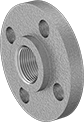 Image of Product. Front. Front orientation. Pipe and Fittings. Low-Pressure Aluminum Threaded Pipe Flanges, Flanges, Flanged Fitting Connection, Threaded Fitting Connection, Female, Flat Surface.