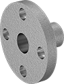 Image of Product. Flat Surface on Back. Back orientation. Pipe and Fittings. Low-Pressure Aluminum Unthreaded Pipe Flanges, Flanges, Butt Weld, Flat Surface.