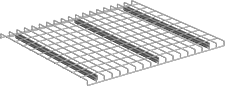 Image of Product. Front orientation. Rack Decking. Rack Decking for Heavy Duty Pallet Racks, Wire.