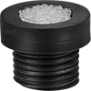 qty100 Round Polypropylene Plugs 3/16 Poly Plug Black MOCAP PRP.187BLK 