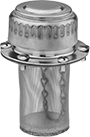 Image of Product. Front orientation. Breather Vents. Breather Vents with Cap, Style A.