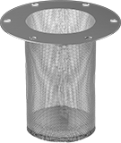 Image of Product. Replacement Screen. Front orientation. Breather Vent Screens. Breather Vents with Cap, Style D.