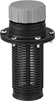Image of Product. Front orientation. Breather Vents. Breather Vents with Cap, Style B.