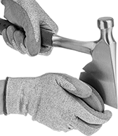 Image of ProductInUse. Round Stone Shown in Use. Front orientation. Sharpening Stones. Handheld Sharpening Stones, Round Stone, Straight, Two Grit.