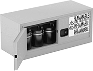 Image of ProductInUse. Front orientation. Cabinets. Wall-Mount Safety Cabinets for Flammables.
