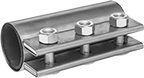 Image of Product. Front orientation. Tube Repair Clamps. Tube Repair Clamps for Steel.