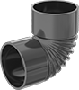 Underground Snap-Lock Polyethylene Pipe Fittings for Drain, Waste, and Vent