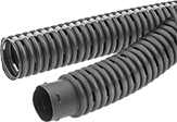 Image of Product. Female/Male × Male. Front orientation. Pipe and Fittings. Easy-Access Underground Drain, Waste, and Vent Polyethylene Pipe Nipples and Pipe for Water, Pipe Adapters—Unthreaded, Snap-Lock Female/Male × Snap-Lock Male.